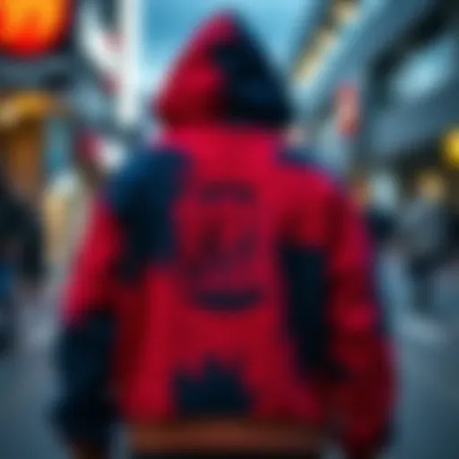 Artistic representation of the 999 Club hoodie showcasing its vibrant design