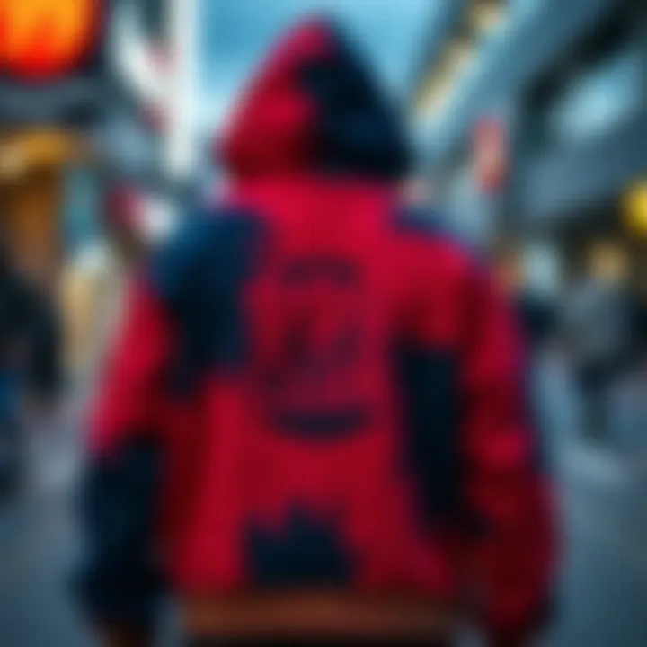 Artistic representation of the 999 Club hoodie showcasing its vibrant design