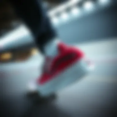 Magnificent Exploring Red Vans Platform Sneakers in the Skateboarding Sphere