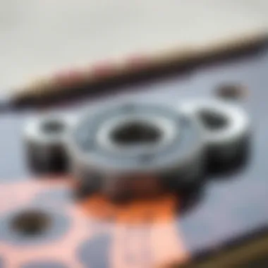 Diagram illustrating the components of skateboard bearings