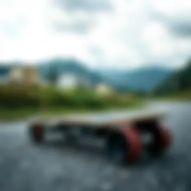 Environmental impact graphic showcasing Acton skateboards in ecological settings.