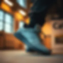 Artistic view of the Adidas Busenitz Indoor showcasing its sleek design