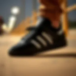 Classic silhouette of the adidas Forum 84 Low showcasing its unique design features