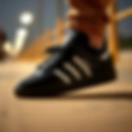 Classic silhouette of the adidas Forum 84 Low showcasing its unique design features