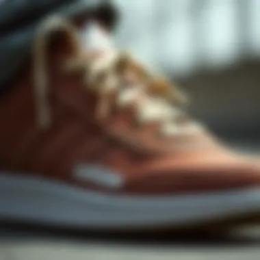 Materials and Craftsmanship of adidas Forum 84 Low Detailed view of the sneaker's materials and craftsmanship