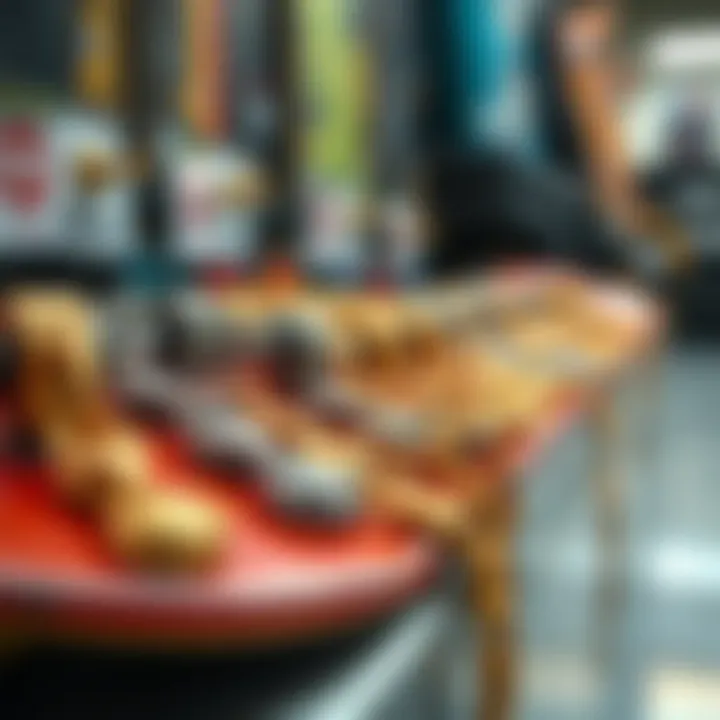 Budget-Friendly Skateboard Chains Selection of budget-friendly skateboard chains on display