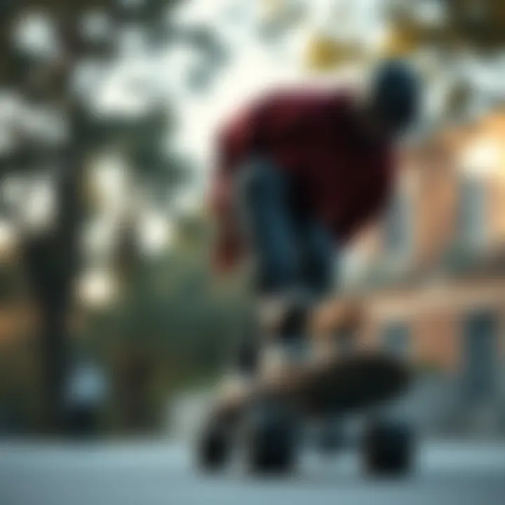 Performance Metrics of Arbor Pocket Rocket Performance metrics of the Arbor Pocket Rocket skateboard in action.