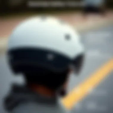 Essential Safety Features An infographic detailing essential safety features of electric skateboarding helmets