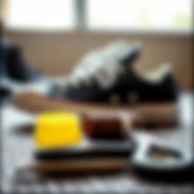 Caring for Your Converse Footwear Maintenance tools for black low rise Converse shoes