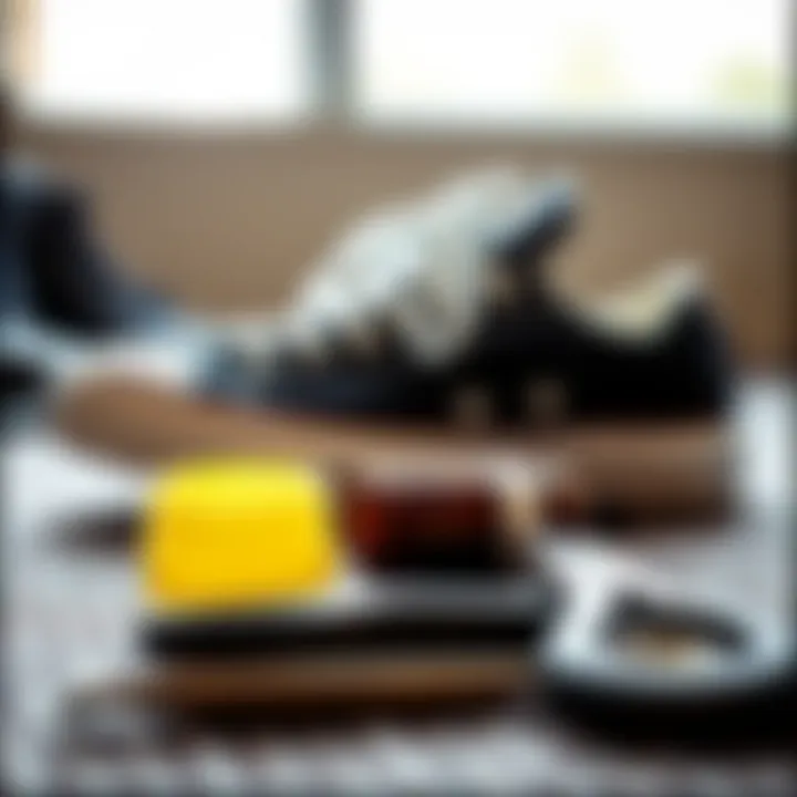 Caring for Your Converse Footwear Maintenance tools for black low rise Converse shoes