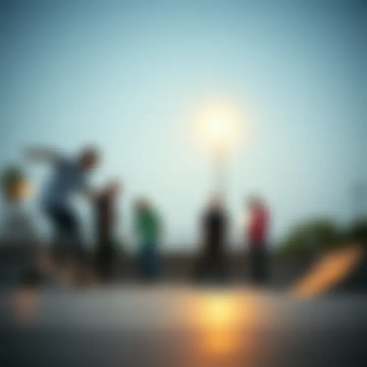 Community Collaboration for Braille Skate Park Community members collaborating to build a Braille skate park