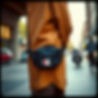 Urban Style with Champion Fanny Pack Champion crossbody fanny pack in urban setting