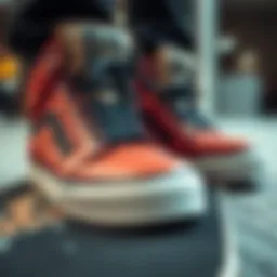 Close-up view of Chocos shoes showcasing unique design elements