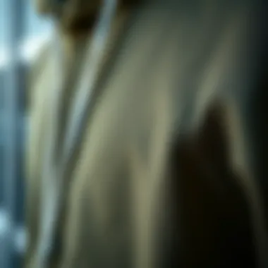 Close-up of fabric texture for a hoodie