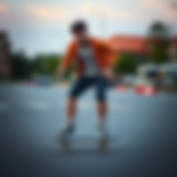 New skater enjoying a smooth glide