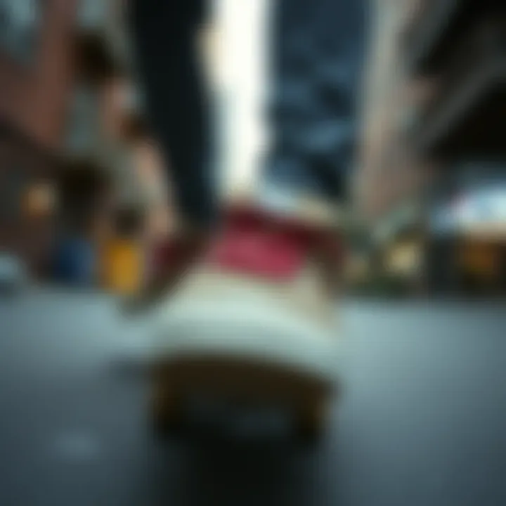 Campus 2 in Action Adidas Campus 2 shoes in an urban skateboarding environment