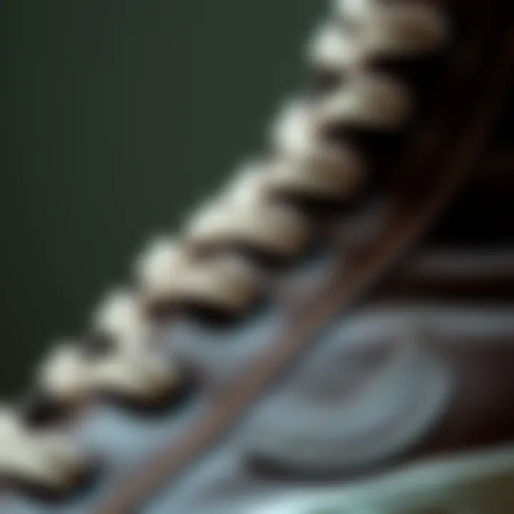 Durable Material of Sk8 Hi Leather Close-up of Sk8 Hi Leather material highlighting its durability