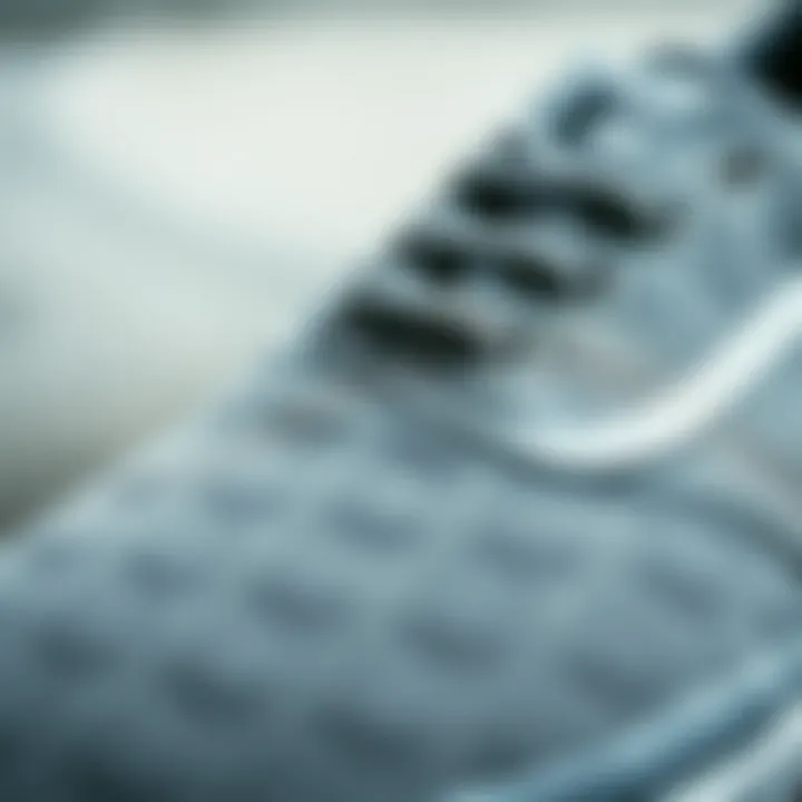 Detailed View of Vans Ultrarange Rapidweld Design Close-up of Vans Ultrarange Rapidweld in grey showcasing its sleek design and texture.