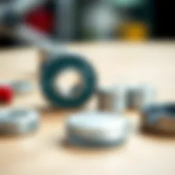 Components of a skateboard bearing cleaning kit