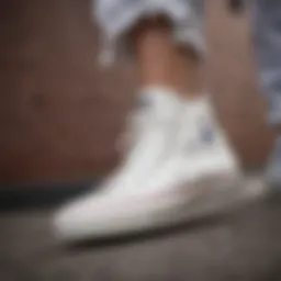 Classic all-white sneakers showcasing timeless style
