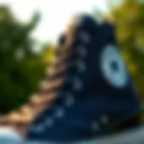 Detailed Design Features of the Converse Platform High Top Close-up view of the Converse Platform High Top showcasing its unique design elements