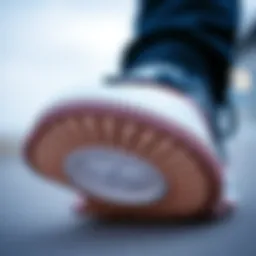 Close-up view of the Converse Run Star Motion Sneaker showcasing its unique sole design