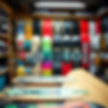 Diverse Range of Creature Skateboards An array of modern Creature skateboards displayed at a skate shop