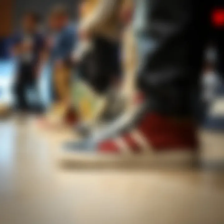 Cultural Impact of High Top Blazers A cultural gathering showcasing high top blazer shoes in skate culture