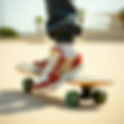 DC Globe Shoes in Action Stylish DC Globe Shoes on a skateboard