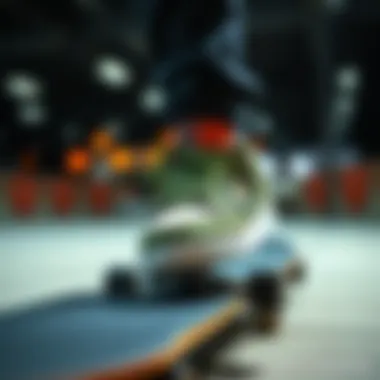 DC Lynx: A High-Performance Icon High-performance skate shoe on a skateboard