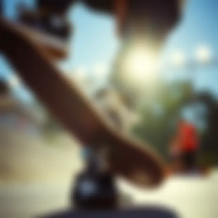 DC Lynx in Action: Performance on Display Skateboarding tricks demonstrating shoe performance