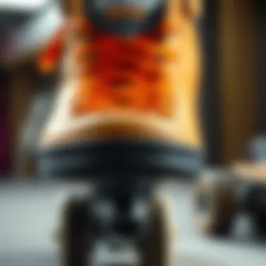 Materials and Detailing of Edea Skates Close-up of Edea skate detailing and materials