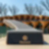 Intricate Design of Element Skateboard Rail Close-up view of Element skateboard rail showcasing its design details