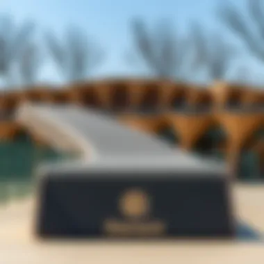 Intricate Design of Element Skateboard Rail Close-up view of Element skateboard rail showcasing its design details