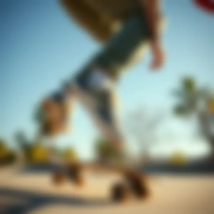 Skateboarding with Etnies Sneakers Skateboarder performing tricks wearing Etnies