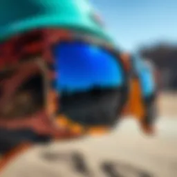 Close-up view of Oakley Holbrook sunglasses showcasing polarized lenses