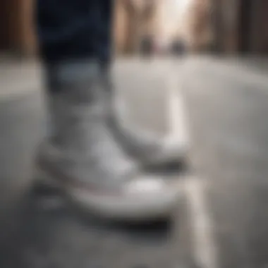 Converse All Star Gray in Urban Culture Converse All Star Gray in urban environment showcasing cultural significance