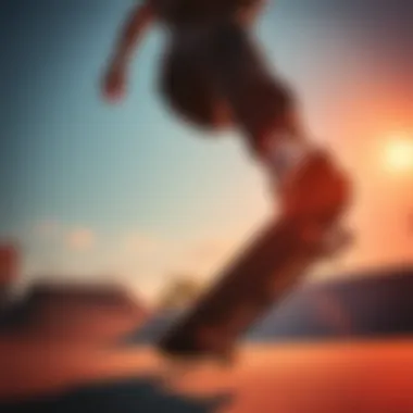 Action Packed in Dickies Baggy A skater performing tricks while wearing Dickies baggy pants