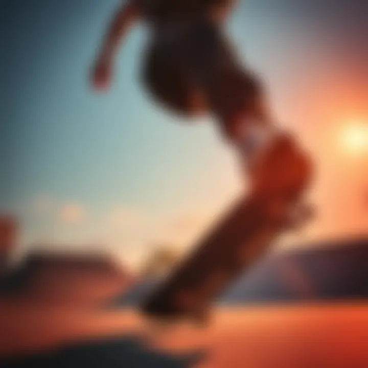 Action Packed in Dickies Baggy A skater performing tricks while wearing Dickies baggy pants