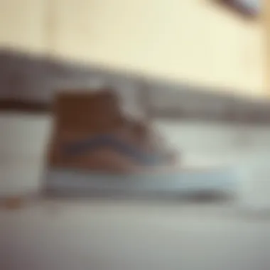 Stylish Grey High Top Vans Elegant grey high top Vans showcasing a blend of style and comfort.