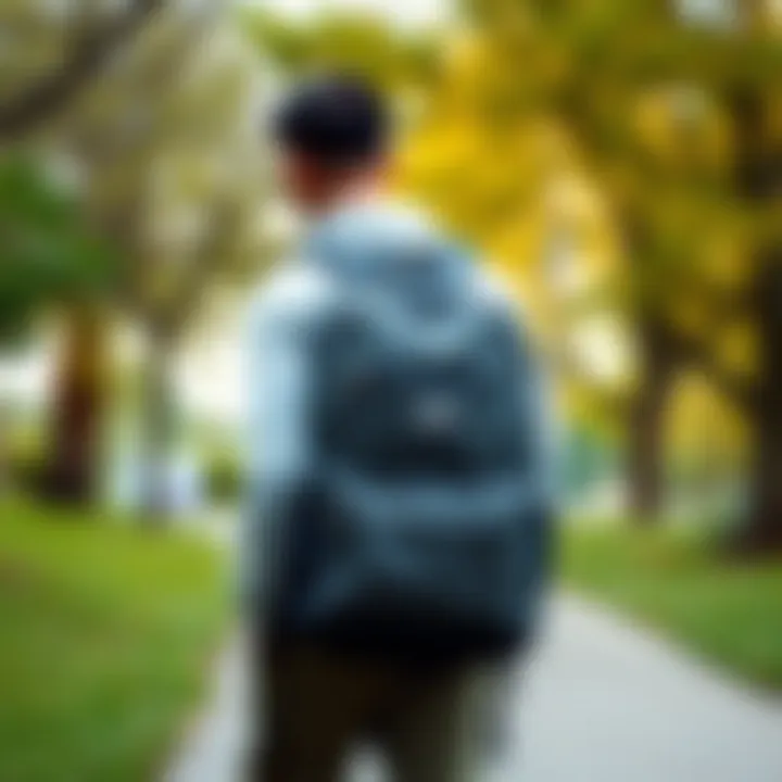 Versatile Styling Options of Grey Vans Backpack Versatile grey Vans backpack in different styling options