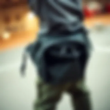 Efficient Storage: Organizing Your Essentials Close-up of a hip pack's storage compartments and features