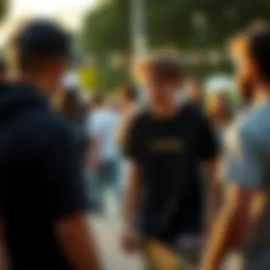 Connecting with the Community Jamie Foy engaging with fans at a skateboarding event