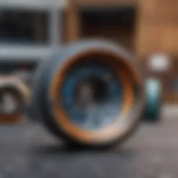 Close-up of Kryptonics skateboard wheels showcasing their design and performance features