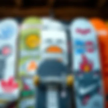 Diverse Skateboard Brands Showcase of various skateboard brands and their logos