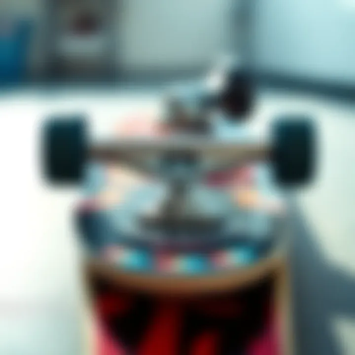 Innovative Skateboard Gear Designs Close-up of high-quality skateboard gear showcasing unique designs