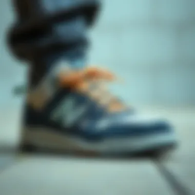 Technology and Materials Behind New Balance Mid-Top Skate Shoes Detailed view of the technology and materials used in New Balance mid-top skate shoes