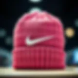 Stylish Nike knitted hat on display