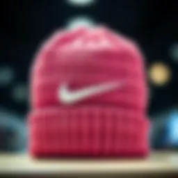 Stylish Nike knitted hat on display