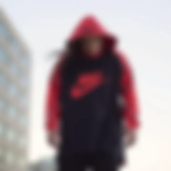 Nike long tee showcasing unique design elements